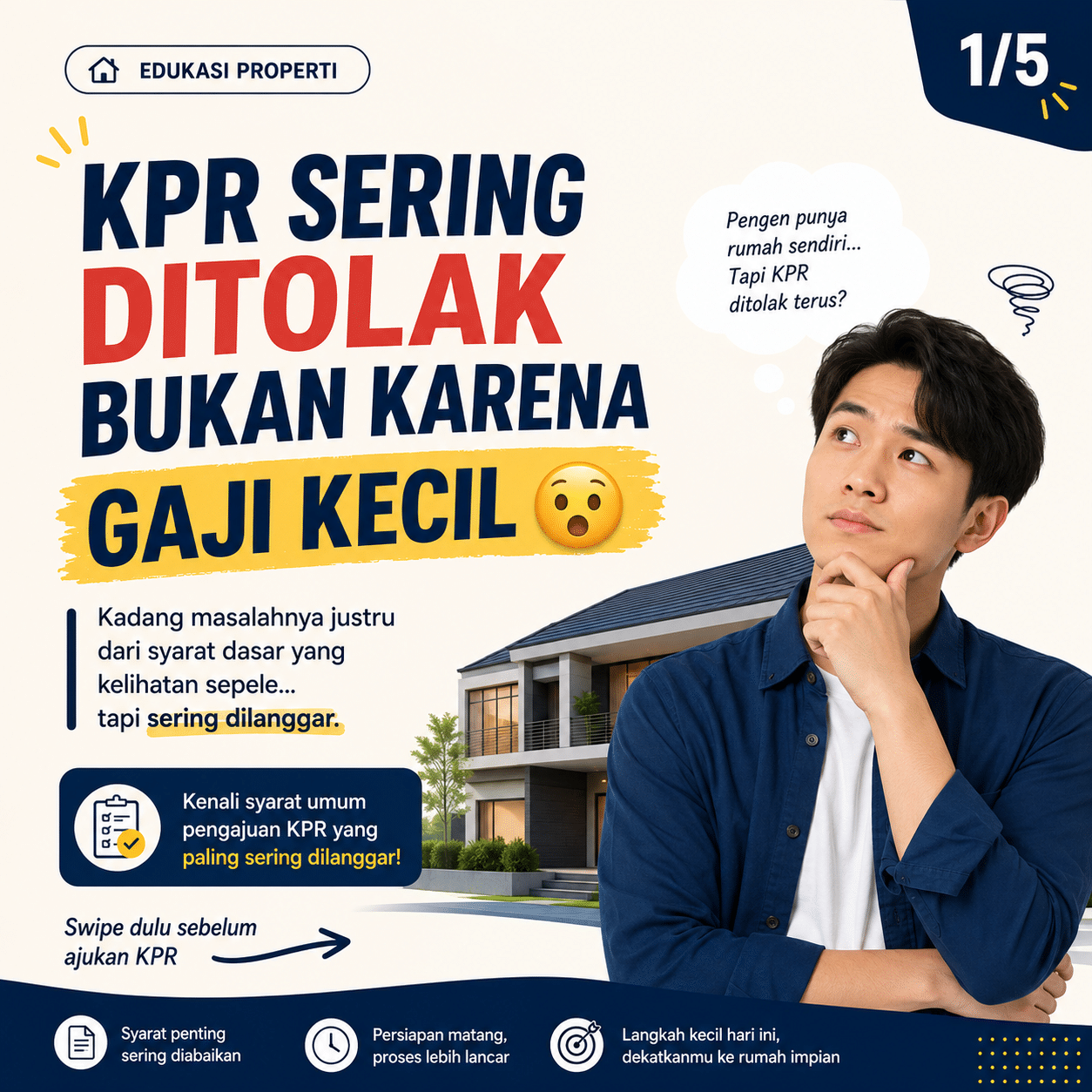 KPR Sering Ditolak Bukan Karena Gaji Kecil 1 KPR Sering Ditolak Bukan Karena Gaji Kecil